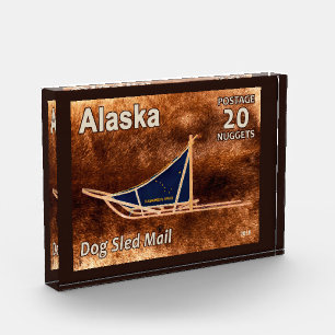 Bloque Para Fotos Estampilla de correo de alaska