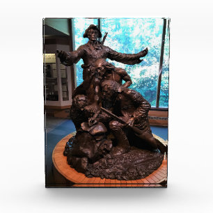 Bloque Para Fotos Estatua de Lewis & Clark, Fort Clatsop, Oregón