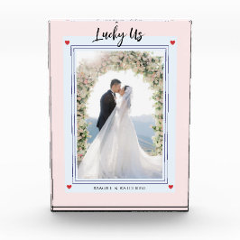 Bloque Para Fotos Estética de cartas de juego románticas con nombres
