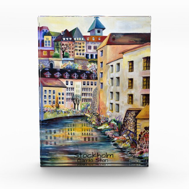 Bloque Para Fotos Estocolmo Gamla Stan - Casco Antiguo (Anverso)