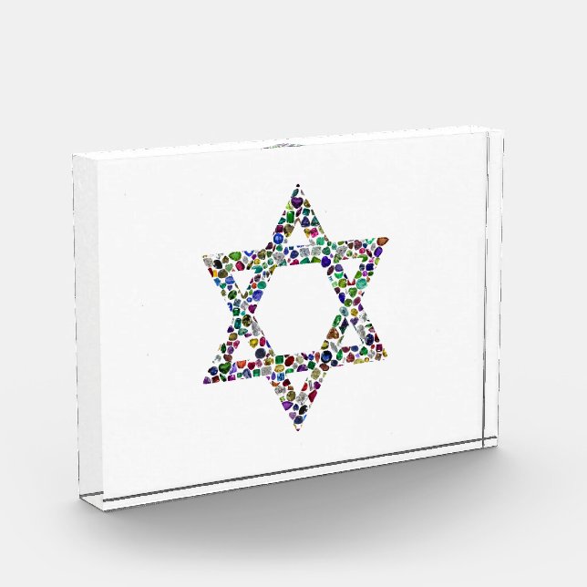 Bloque Para Fotos Estrella de David Colorida (Izquierda)