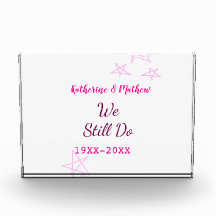 Estrellas rosas Renovación de votos boda de aniver