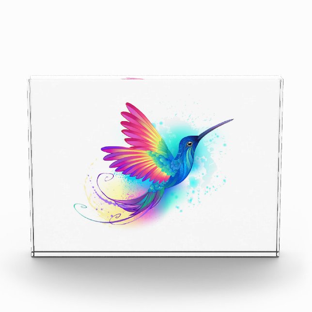 Bloque Para Fotos Exotic Rainbow Hummingbird (Anverso)