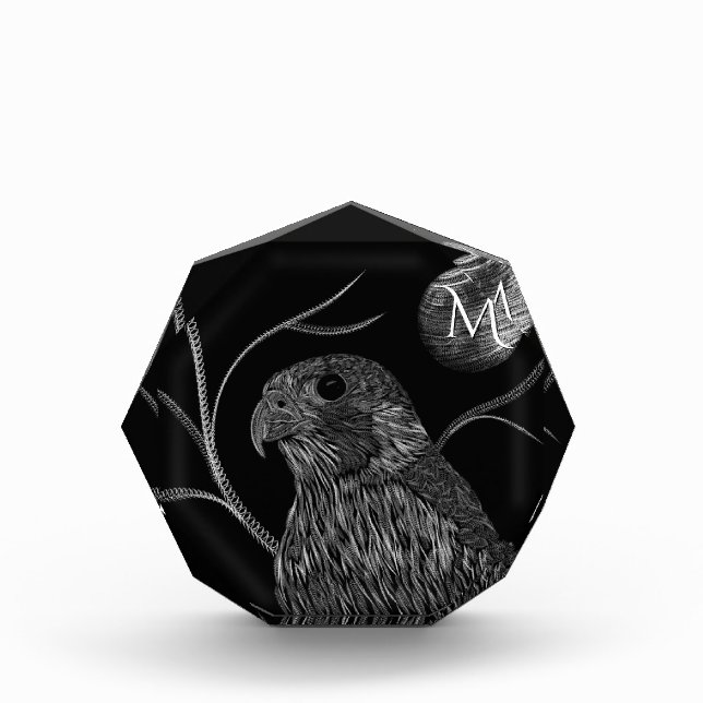 Bloque Para Fotos Falcon Full Moon Monograma Negro (Anverso)