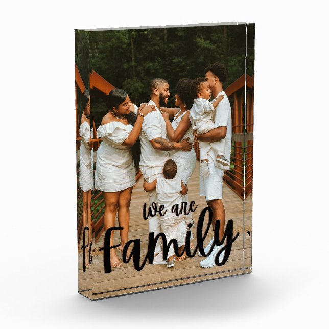 Bloque Para Fotos Familia Amor Guión Negro Personalizado Familia Fot (Izquierda)