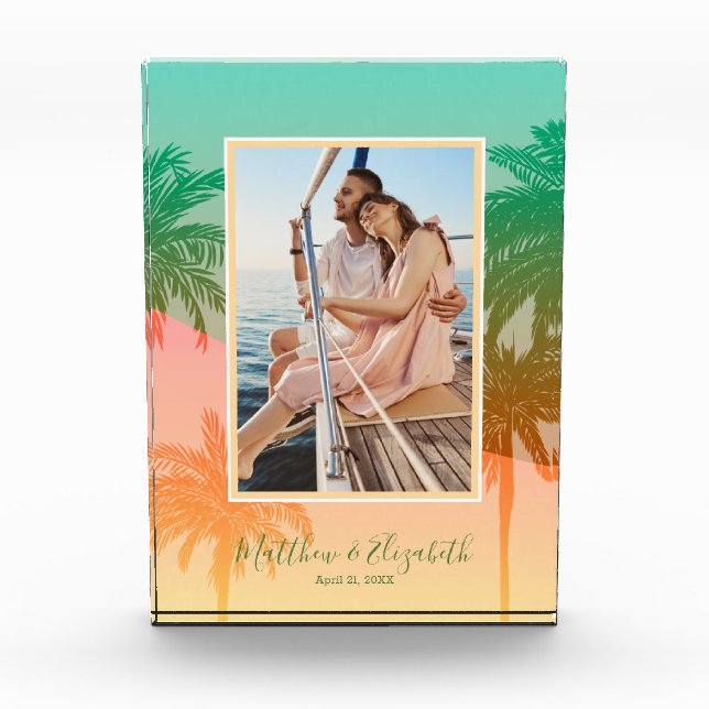 Bloque Para Fotos Familia de Palmeras Tropicales (Anverso)