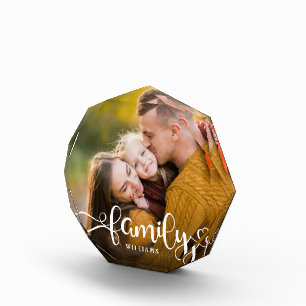 Bloque Para Fotos FAMILIA Moderno Corazones simples guión de amor
