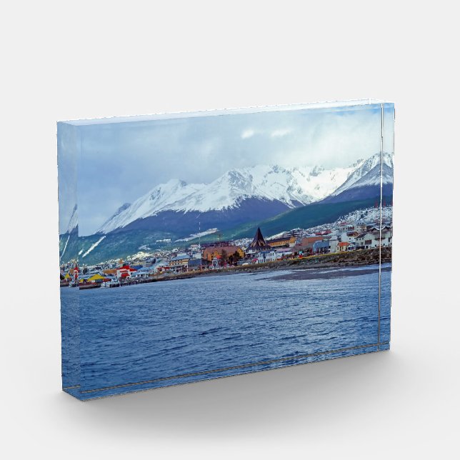 Bloque Para Fotos Famosa Ushuaia - Tierra del Fuego, Argentina (Izquierda)
