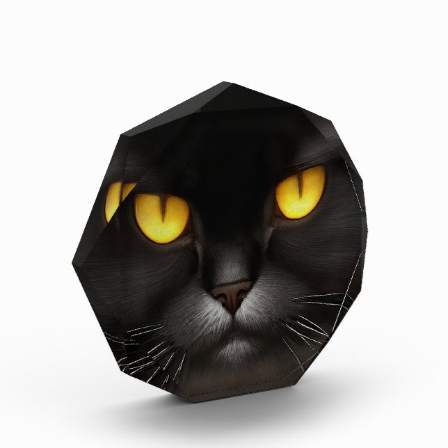 Bloque Para Fotos Famoso Gato Gato Gatito Gatito Negro Y Furioso (Izquierda)