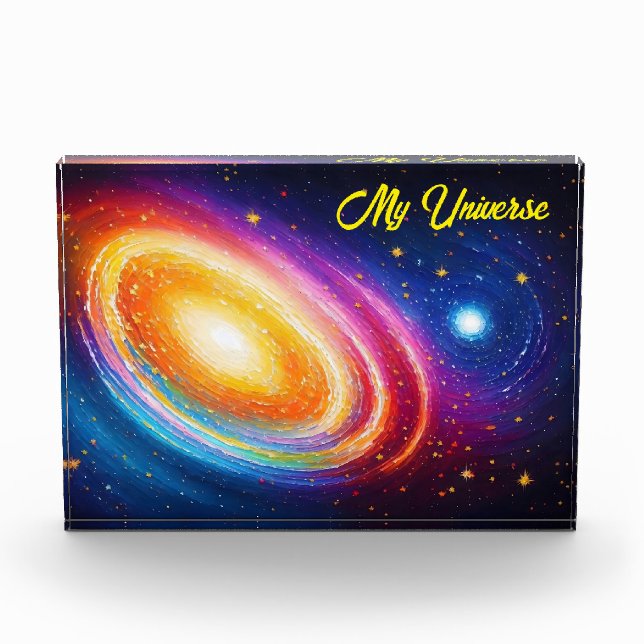 Bloque Para Fotos fantasía galaxia de moda estrellas espacio arte en (Anverso)