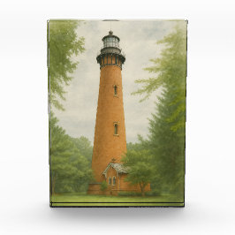 Bloque Para Fotos Faro de Currituck Beach Acuarela