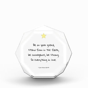 Bloque Para Fotos Fe cristiana Motivadora Biblia Verse Cita Regalo