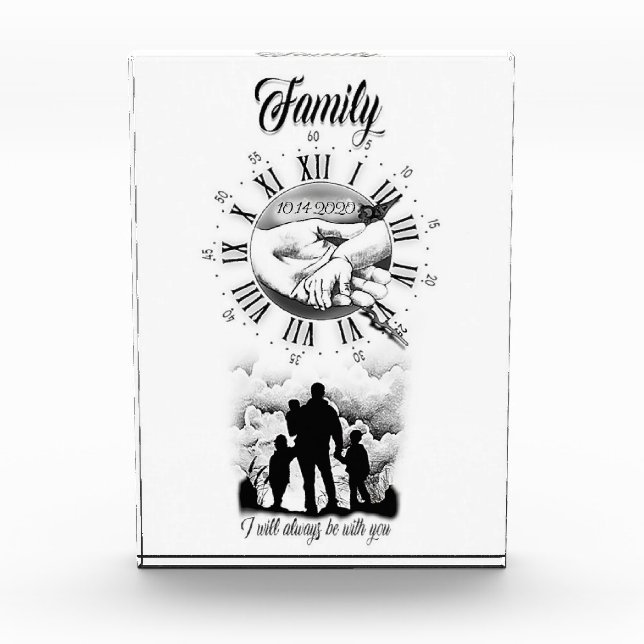 Bloque Para Fotos Fecha personalizada en la memoria (Anverso)