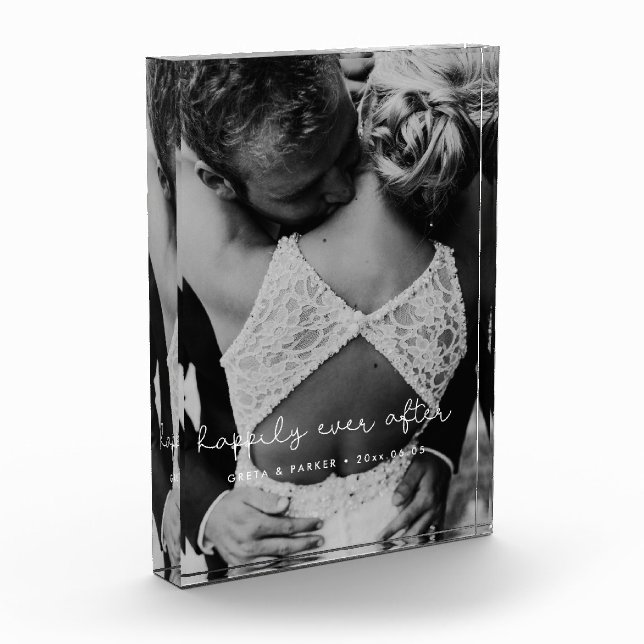 Bloque Para Fotos Felices para siempre boda caprichosa y linda (Izquierda)