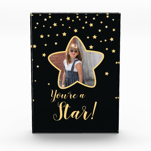 Bloque Para Fotos ¡Felicitaciones, eres una estrella! Personalizado (Anverso)