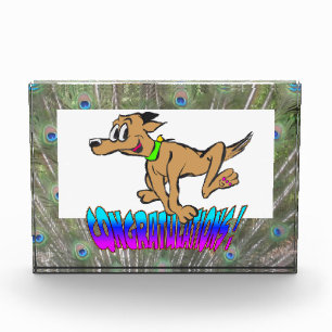 Bloque Para Fotos Felicitaciones Peacock Feathers Color Photo Block