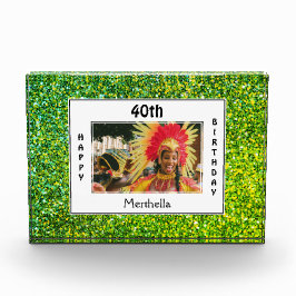 Bloque Para Fotos Feliz 40° cumpleaños | CUALQUIER EDAD | Brillantin