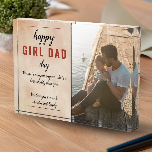 Bloque Para Fotos Feliz Día del Padre de las Acuarelas del Chica (Subido por el creador)