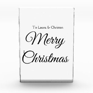 Bloque Para Fotos Feliz Navidad añadir nombre texto regalo personali