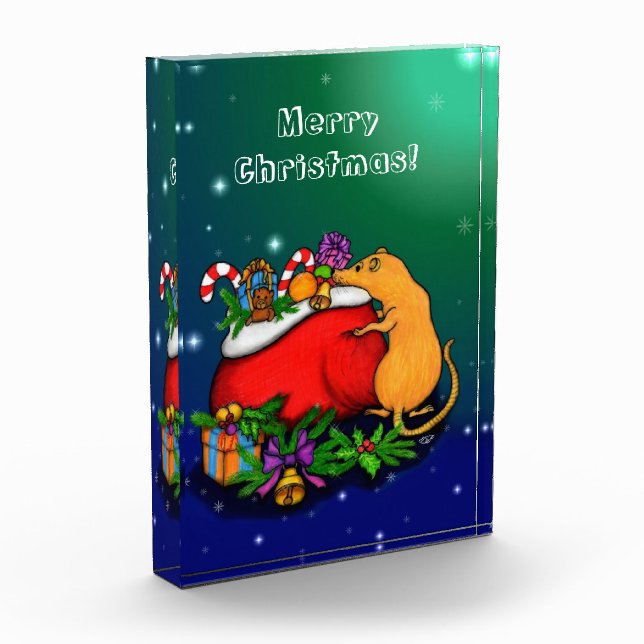 Bloque Para Fotos Feliz Navidad con el príncipe rata (Izquierda)