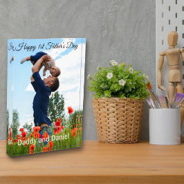 Bloque Para Fotos Feliz Personalizado del Día del Primer Padre