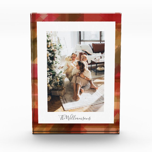 Bloque Para Fotos Festividad personalizada Festividad cálida Familia (Anverso)