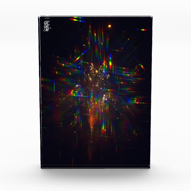 Bloque Para Fotos Fireworks through 3D Glasses 2 (Anverso)