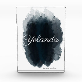 Bloque Para Fotos Firma manuscrita negrita