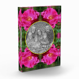 Bloque Para Fotos Flor rosa de pintura rosada Añadir tu