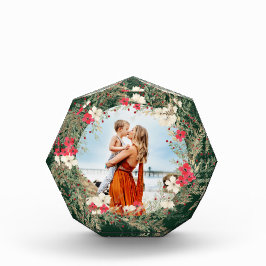 Bloque Para Fotos flor verde moderna alegre navidad