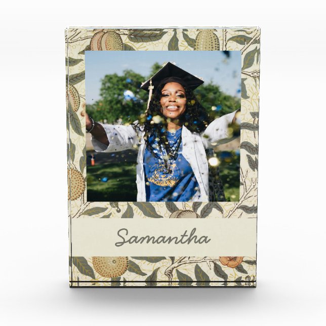 Bloque Para Fotos Floral virgen William Morris Fruit Art Nouveau (Anverso)