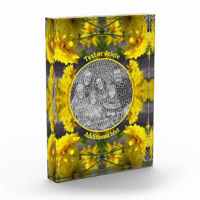 Bloque Para Fotos Flores Al Sol Personalizadas Añade Tu (Izquierda)