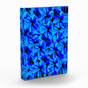 Bloque Para Fotos Flores azules de Frangipani,