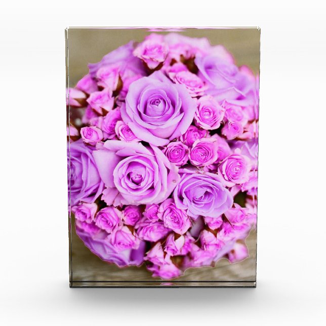 Bloque Para Fotos Flores Purple Rose Bouquet (Anverso)