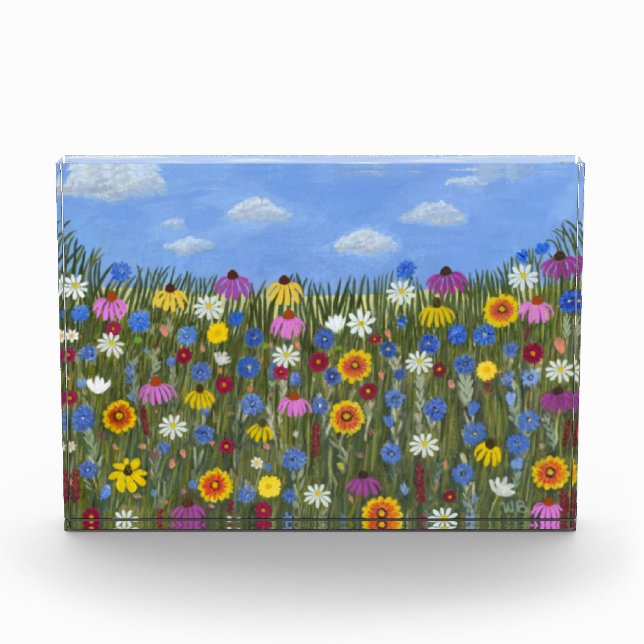 Bloque Para Fotos Flores silvestres con daisies (Anverso)