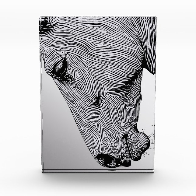 Bloque Para Fotos Flujo del salvaje caballo de arte de la línea Mini (Anverso)