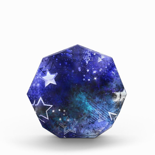 Bloque Para Fotos Fondo espacial con estrellas (Anverso)