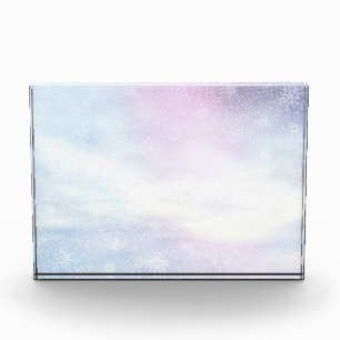 Bloque Para Fotos Fondo nevoso del día del invierno - 3D rinden