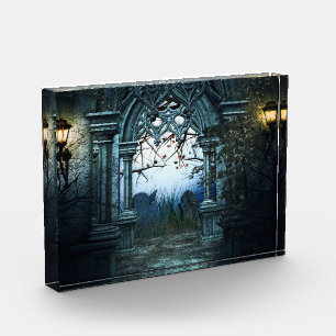 Bloque Para Fotos Fondo oscuro de cementerio
