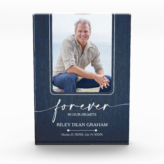 Bloque Para Fotos Forever in our Hearts Photo Memorial (Anverso)