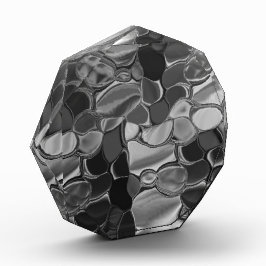 Bloque Para Fotos Formas grises claras y redondeadas oscuras.