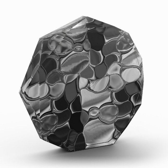 Bloque Para Fotos Formas grises claras y redondeadas oscuras. (Izquierda)