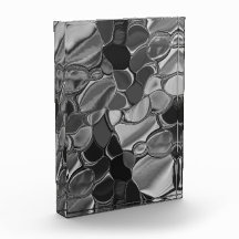 Formas grises claras y redondeadas oscuras.