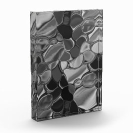 Bloque Para Fotos Formas grises claras y redondeadas oscuras.