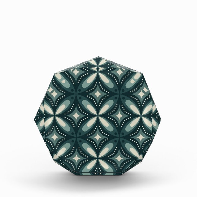 Bloque Para Fotos formas verdes retro (Anverso)