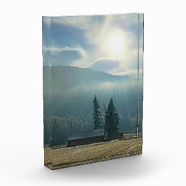 Bloque Para Fotos Fotobloqueo acrílico de 5"x7"|| Sol y niebla