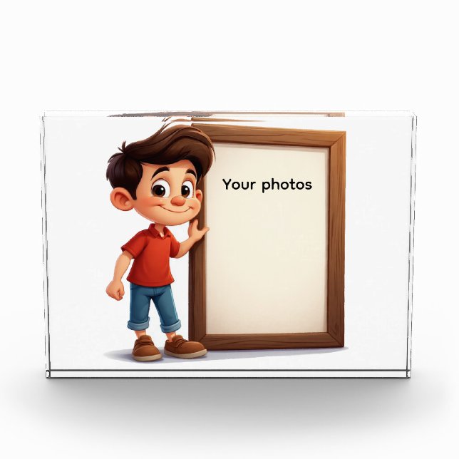 Bloque Para Fotos Fotoframe-Design mit Jungen - Heb deinen Moment ho (Anverso)