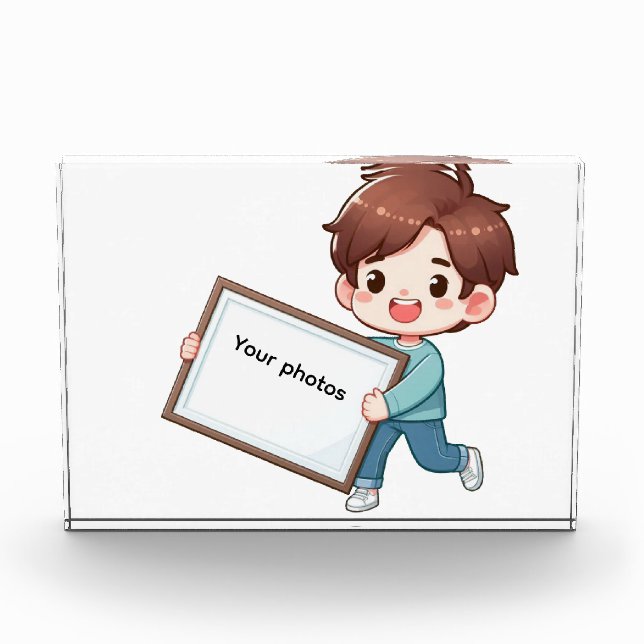 Bloque Para Fotos Fotoframe-Design mit Jungen - Heb deinen Moment ho (Anverso)