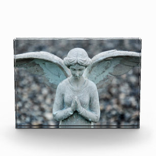 Bloque Para Fotos Fotografía de la Estatua del Ángel Orando,