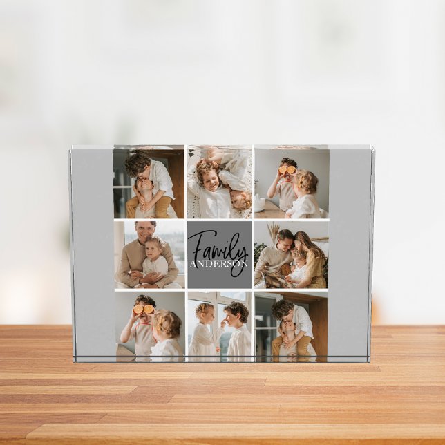 Bloque Para Fotos Fotografía de la familia Collage y regalo gris per (Subido por el creador)